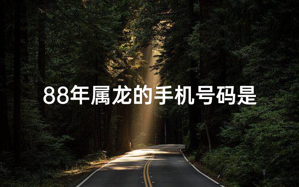 88年属龙的手机号码是