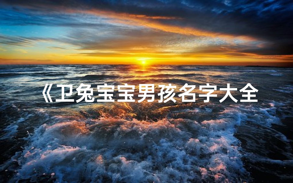 《卫兔宝宝男孩名字大全:精选创意好名》
