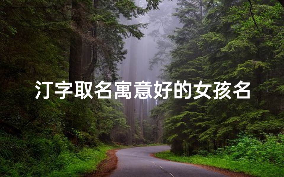 汀字取名寓意好的女孩名字_《汀水悠扬,诗意盎然——探寻寓意美好的女孩名字》-算卦网