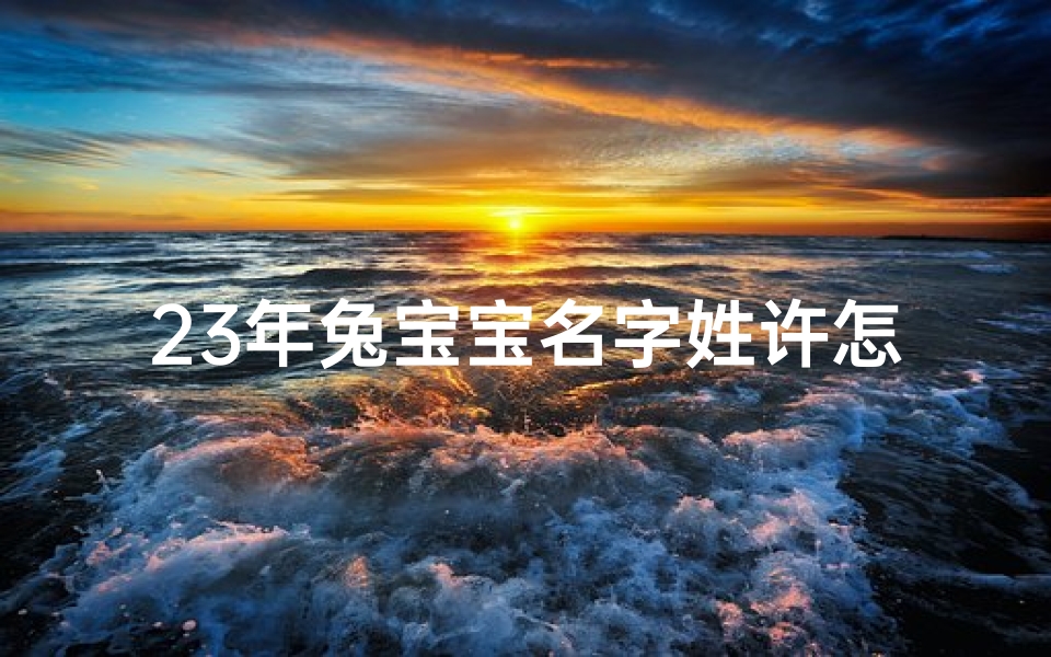 23年兔宝宝名字姓许怎么取-宝宝姓许取什么名字