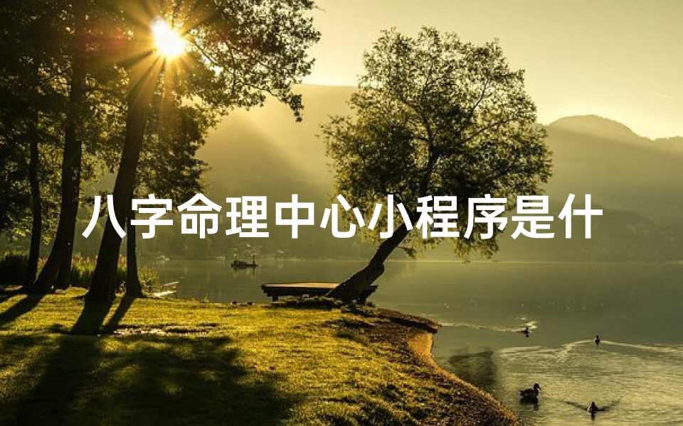 八字命理中心小程序是什么、八字命理小程序,揭秘命运奥秘
