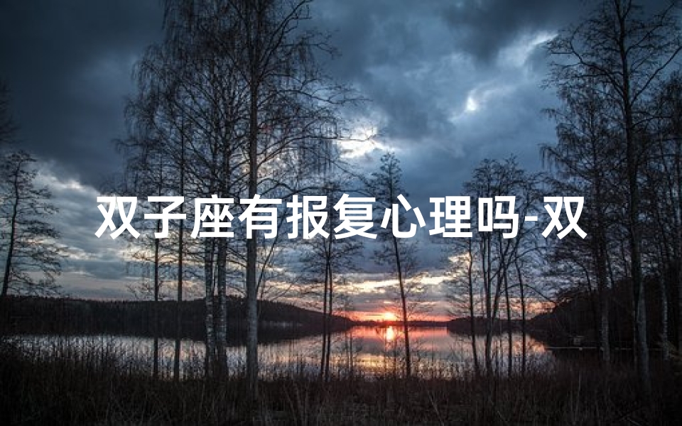 双子座有报复心理吗-双子座:报复心理的神秘面纱