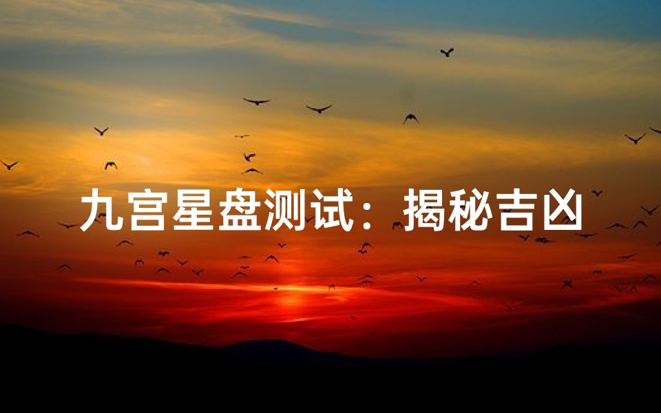 九宫星盘测试:揭秘吉凶预测的准确性-算卦网