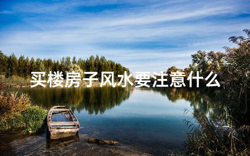 买楼房子风水要注意什么问题—买房风水重要吗?选楼必看的风水秘籍