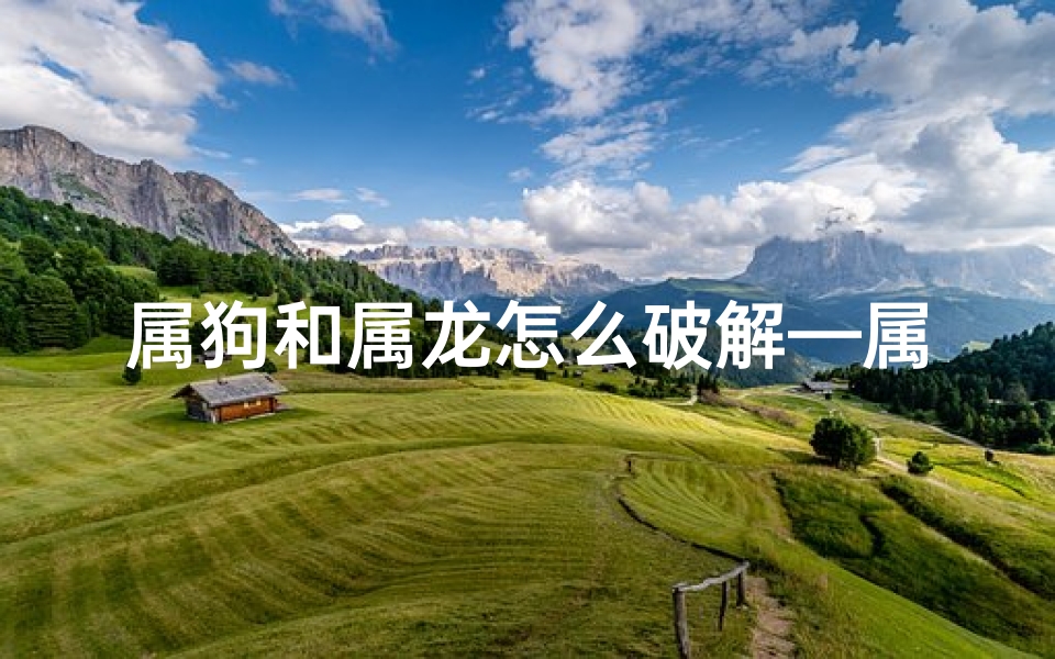 属狗和属龙怎么破解—属狗属龙如何破解相冲之谜