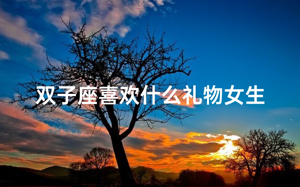 双子座喜欢什么礼物女生_双子座女生送礼达人,心意满满