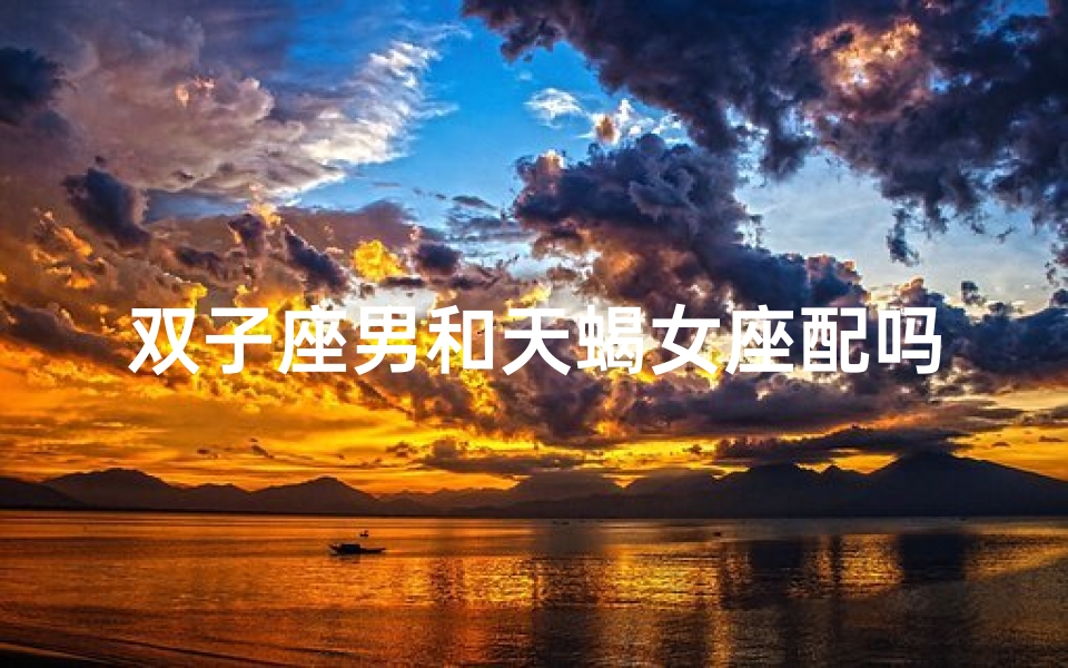 双子座男和天蝎女座配吗