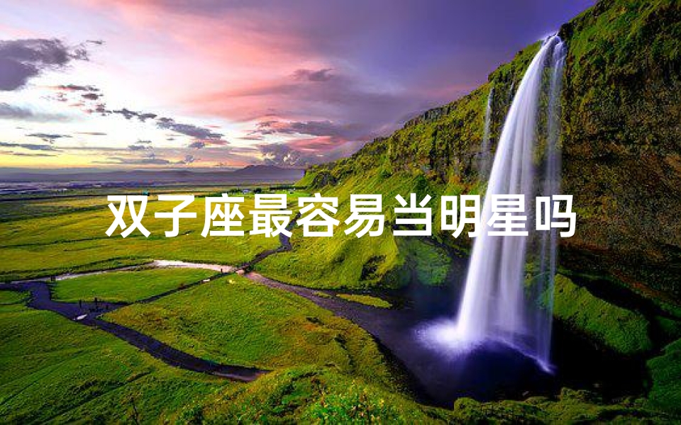 双子座最容易当明星吗