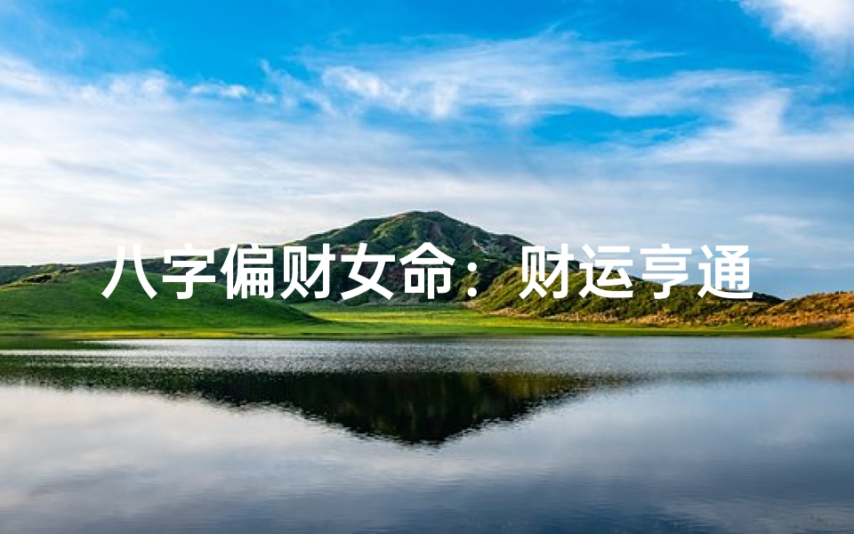 八字偏财女命:财运亨通的女性特质揭秘