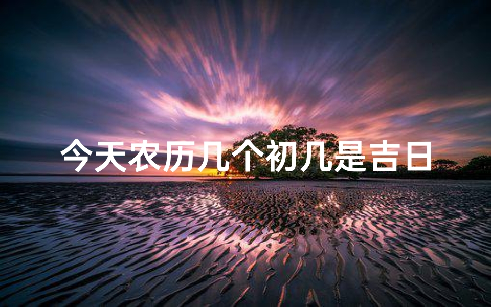 今天农历几个初几是吉日