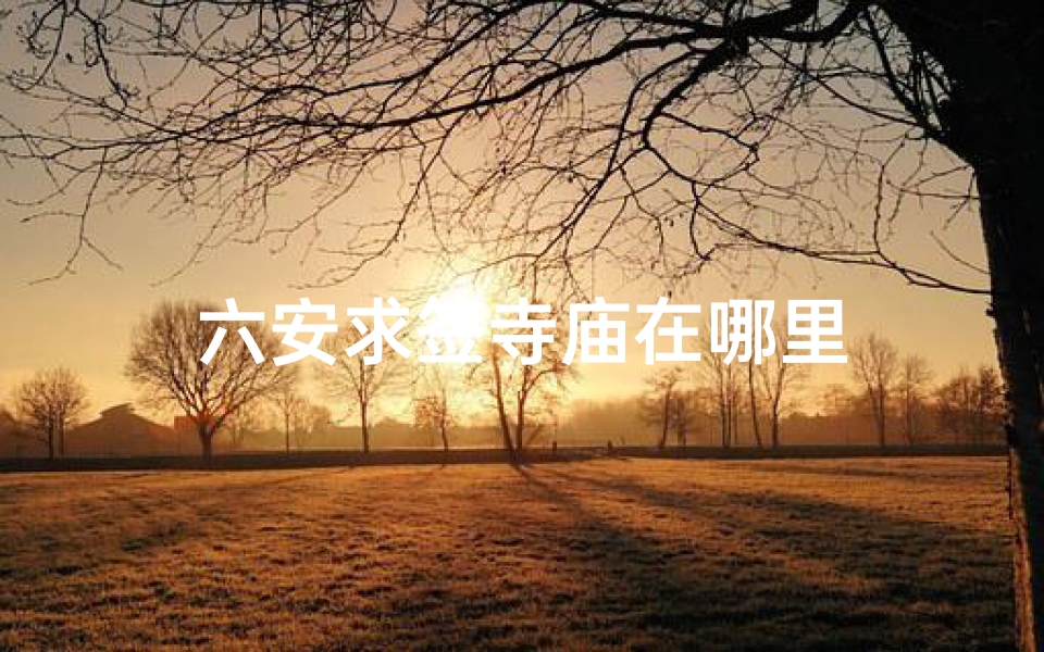 六安求签寺庙在哪里