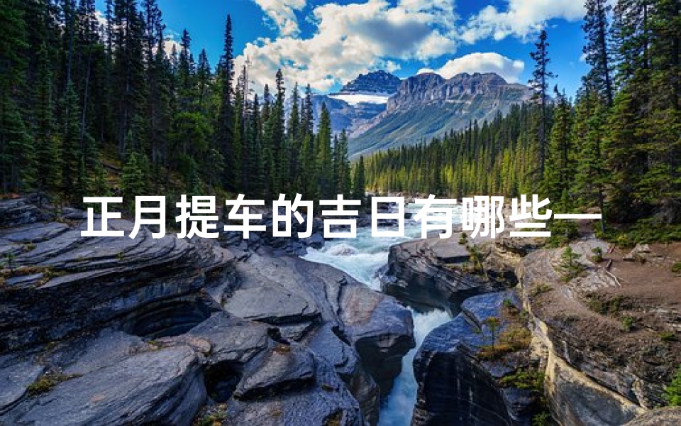 正月提车的吉日有哪些—正月提车吉日大盘点-算卦网