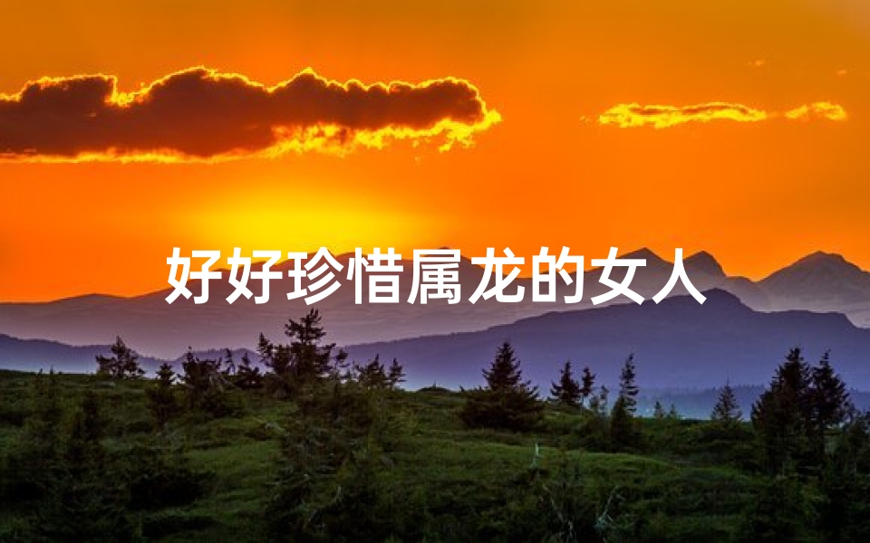 好好珍惜属龙的女人