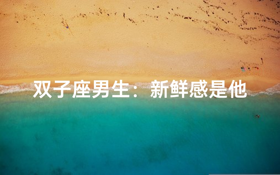 双子座男生:新鲜感是他的爱情调味品