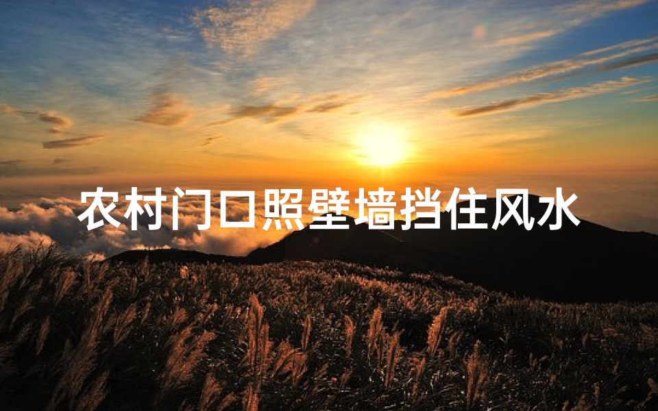 农村门口照壁墙挡住风水吗,农村照壁墙挡风水之谜:揭秘门前的神秘屏障