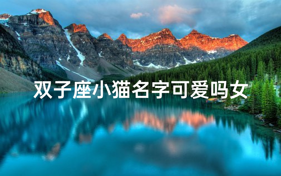 双子座小猫名字可爱吗女生