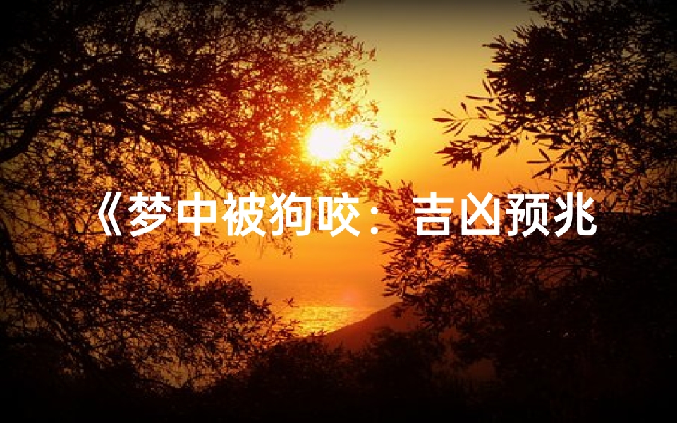 《梦中被狗咬:吉凶预兆揭秘》