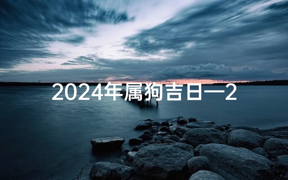 2024年属狗吉日—2024年属狗人的全年运势详解