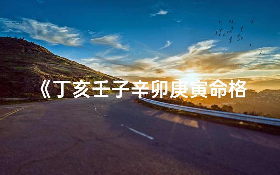 《丁亥壬子辛卯庚寅命格深度解析》-算卦网