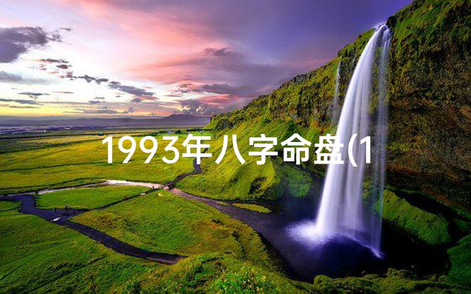 1993年八字命盘(1993年八字命盘:揭秘命运转折点)