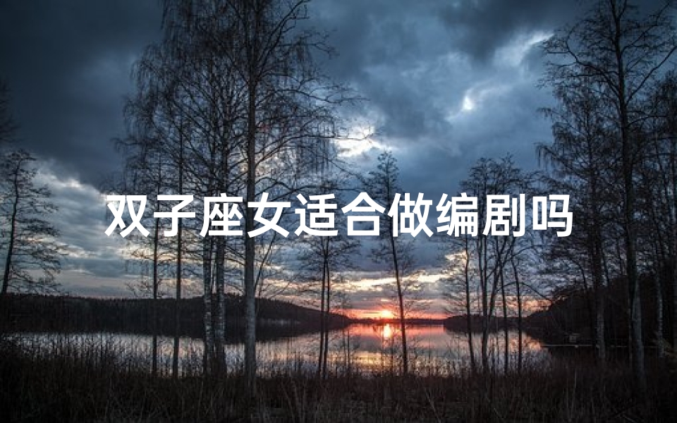 双子座女适合做编剧吗