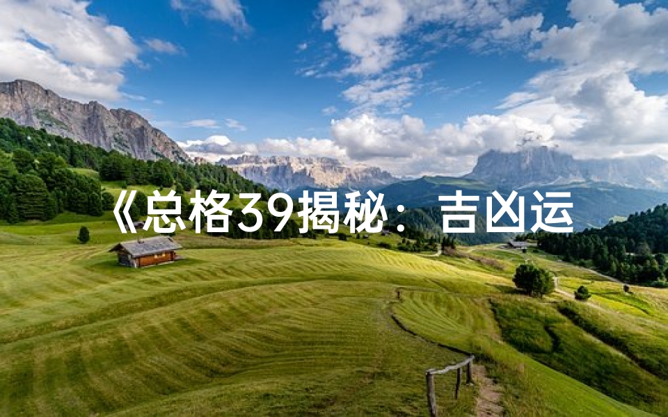 《总格39揭秘:吉凶运势大解析》