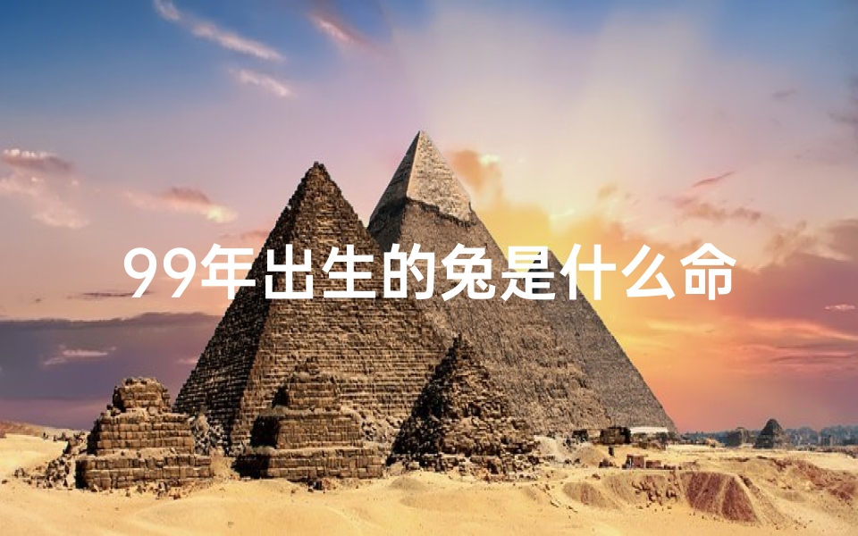 99年出生的兔是什么命,婚姻怎样;《99年兔子运势:揭秘你的命格秘密》