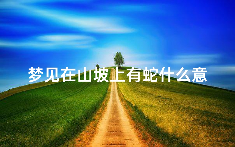 梦见在山坡上有蛇什么意思;梦见山坡上好多蛇是什么意思-算卦网
