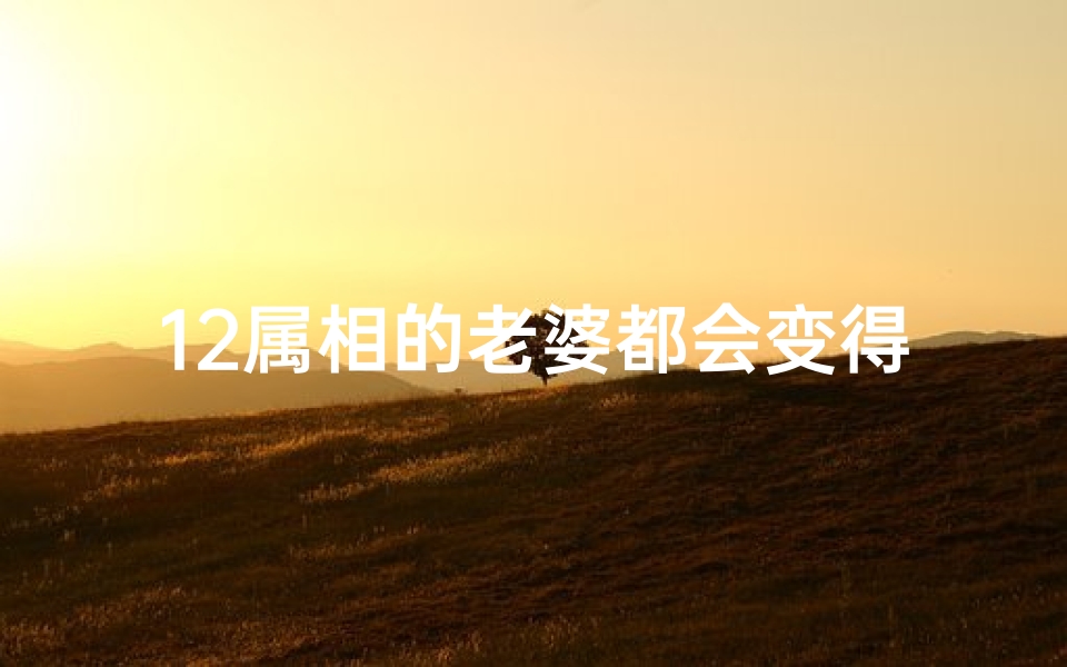 12属相的老婆都会变得怎么样(十二生肖女人的婚姻和命运)-算卦网