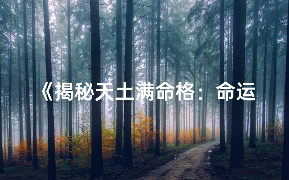 《揭秘天土满命格:命运深意大解析》