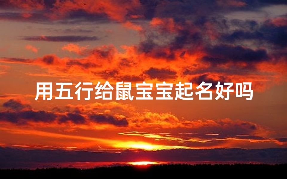 用五行给鼠宝宝起名好吗(鼠年宝宝起名忌用字)-算卦网