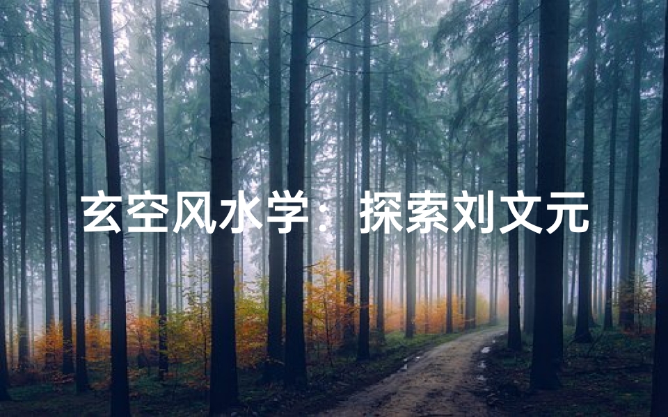 玄空风水学:探索刘文元的入门之道