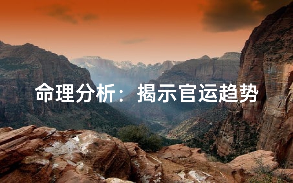 命理分析:揭示官运趋势