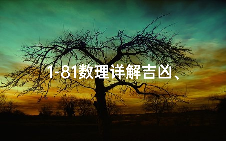 1-81数理详解吉凶、数理1一81数吉凶 周易