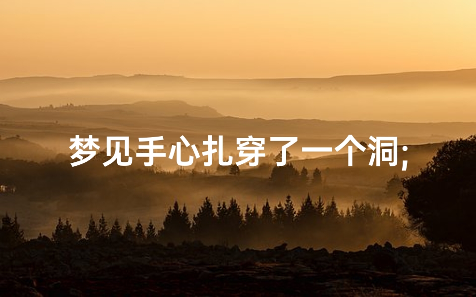 梦见手心扎穿了一个洞;梦见手掌被刺穿一个洞