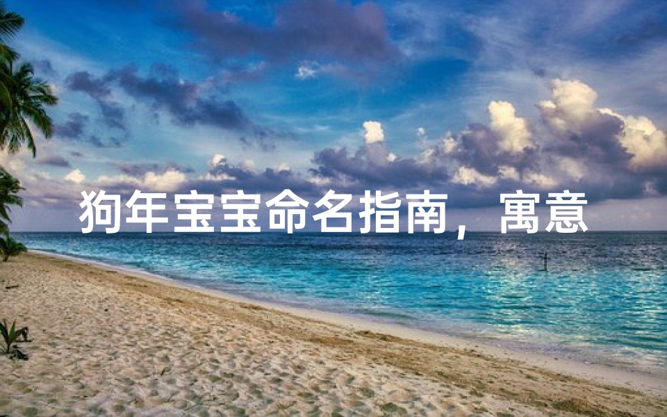 狗年宝宝命名指南,寓意深远的名字选择