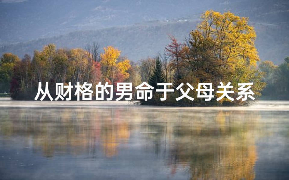 从财格的男命于父母关系_八字从财格男命