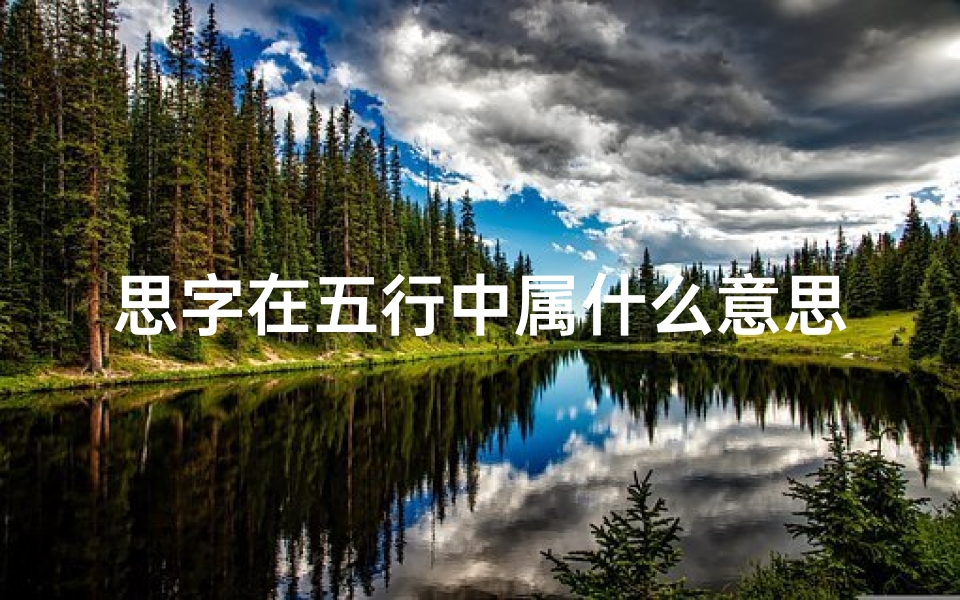 思字在五行中属什么意思、《五行奥秘揭秘:思字吉凶解析全解读》
