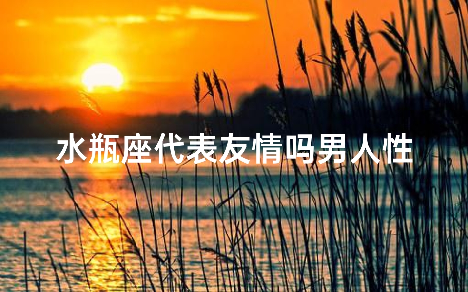 水瓶座代表友情吗男人性格-水瓶座代表友情吗男人性格特征