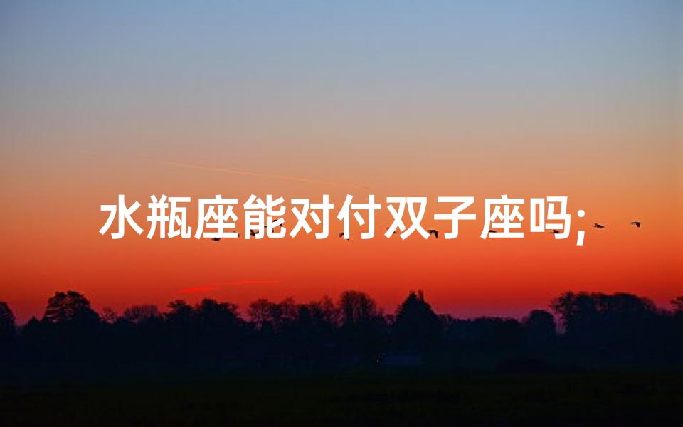 水瓶座能对付双子座吗;水瓶座能否战胜双子座?