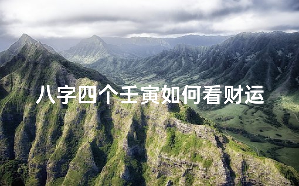 八字四个壬寅如何看财运(壬寅年生人富贵好八字,壬寅年出生的富贵八字)