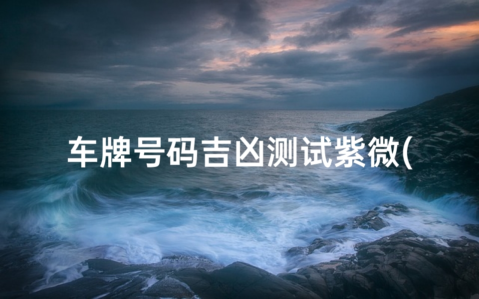 车牌号码吉凶测试紫微(神巴巴算命网免费)-算卦网