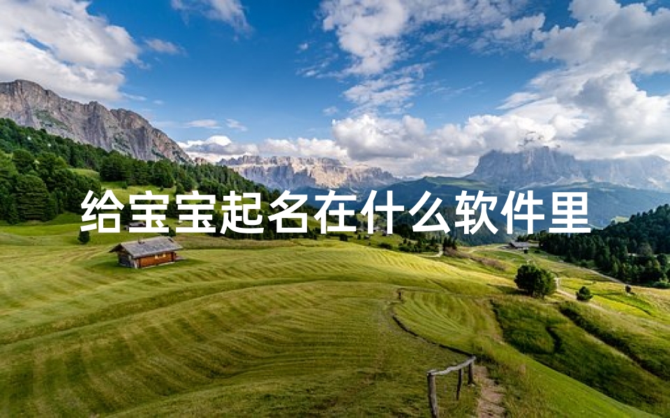 给宝宝起名在什么软件里(起名软件有哪些)-算卦网