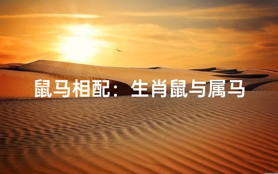 鼠马相配:生肖鼠与属马的奇妙缘分-算卦网