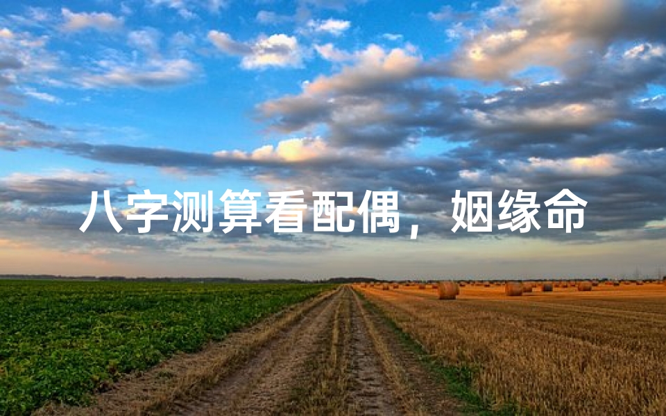 八字测算看配偶，姻缘命理解析