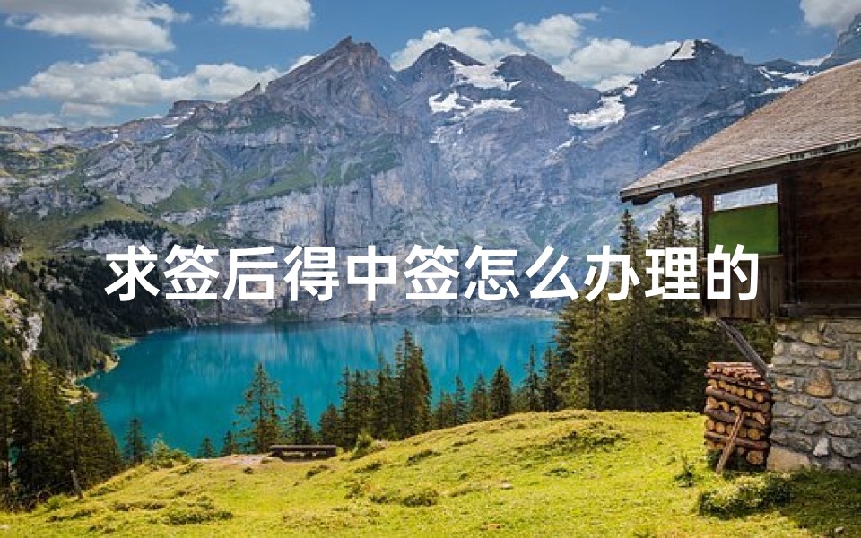 求签后得中签怎么办理的简单介绍(求签中中签是什么意思 )-算卦网