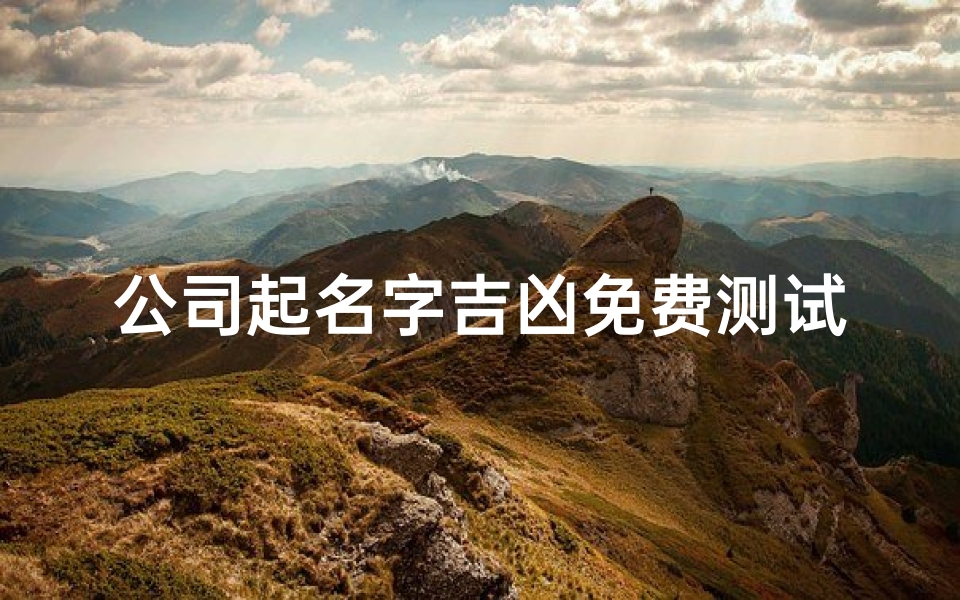 公司起名字吉凶免费测试(周易起公司名字打分测试免费,瓷都取名网免费取名)-算卦网