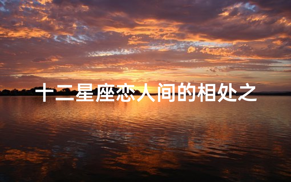 十二星座恋人间的相处之道-探索性格相性与和谐共处-算卦网