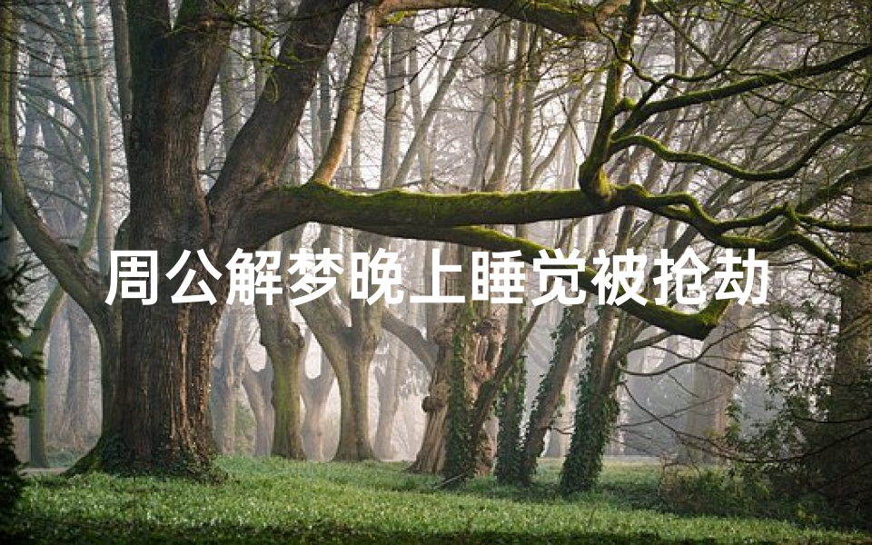 周公解梦晚上睡觉被抢劫(周公解梦梦见被人抢劫是何意)-算卦网