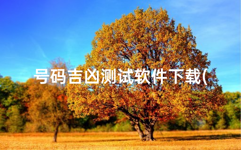 号码吉凶测试软件下载(手机号码测吉凶哪个网站最准)-算卦网